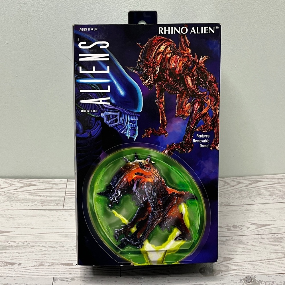 NECA Aliens Rhino Alien Action Figure Kenner Tribute Translucent Orange Black - Picture 1 of 12
